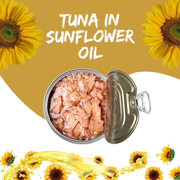 ปลาทูน่าในน้ำมันพืช